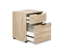 Load image into Gallery viewer, 2 Drawer Filing Cabinet Office Shelves Storage Drawers Cupboard Wood File Home
